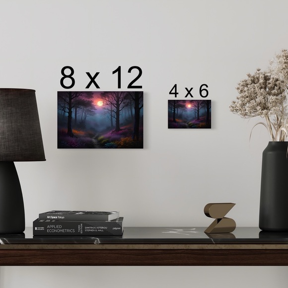 Mystical forest HD metal wall art print 4 x 6 inches - Picture 2 of 4